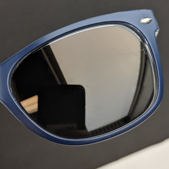 Ray-Ban Blue Sunglasses with Black Lenses - Picture 9 of 15